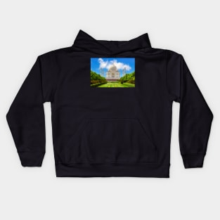 Taj Mahal from Mehtab Bagh. Kids Hoodie